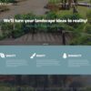 landing page for a landscape design service